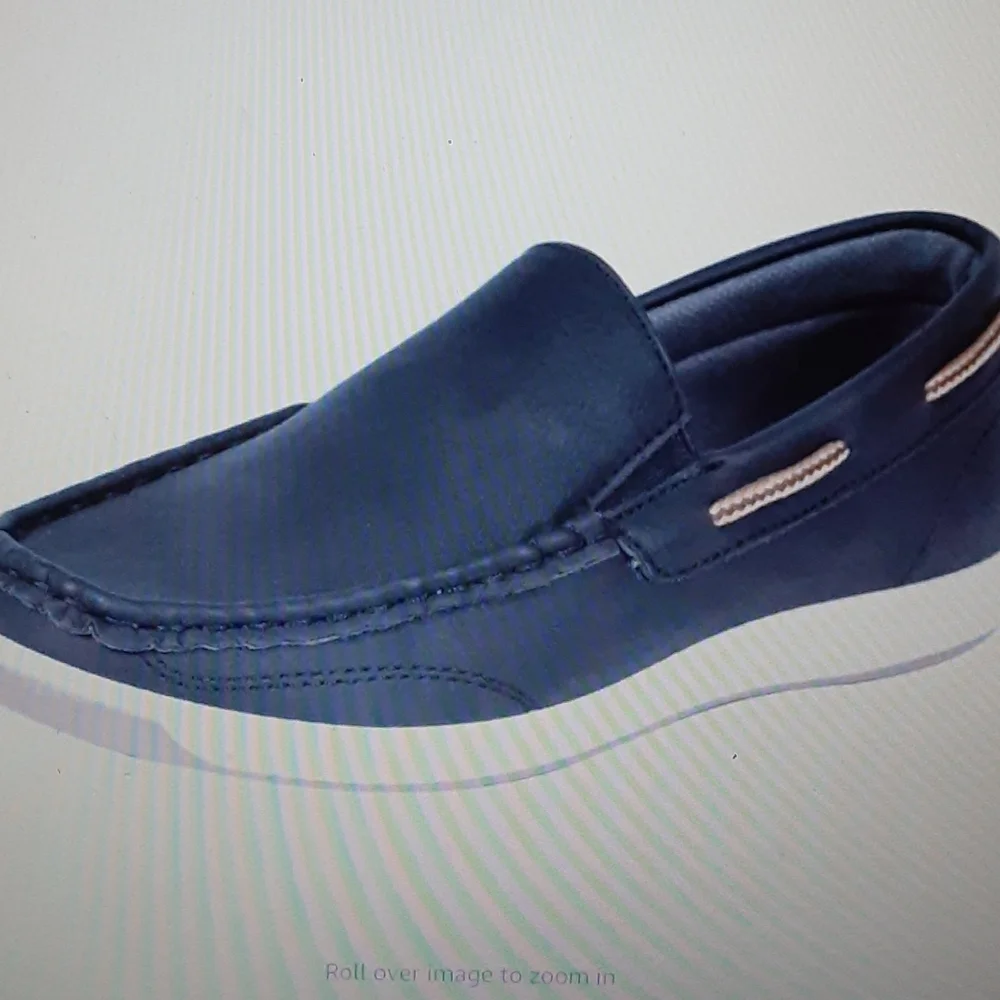 Cherry Popo boys black loafers kids casual boat shoes school dress size 6 …New